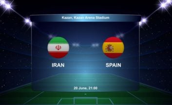 بازی تیم ملی فوتبال ایرن و اسپانیا