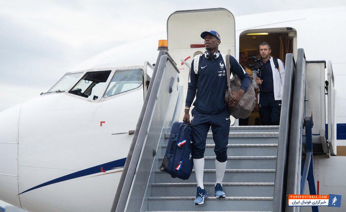 فرانسه ؛ بازیکنان فرانسه بدون لباس فرم و با پوششی نامنظم به روسیه وارد شدند