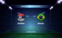 پیش بازی برزیل و صربستان