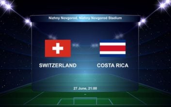 پیش بازی سوئیس و کاستاریکا