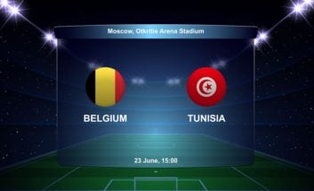 پیش بازی بلژیک و تونس
