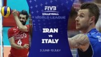 دیدار تیم ملی والیبال ایران و ایتالیا