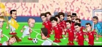 فیلم خلاصه بازی ایران و اسپانیا به روایت کارتون در جام جهانی