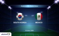 خلاصه بازی کره جنوبی و مکزیک