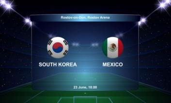 بازی کره جنوبی و مکزیک