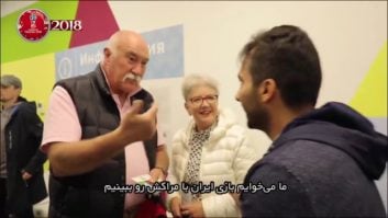 واکنشجالبهودارانخارجی به گزارشگر ایرانی در جام جهانی روسیه