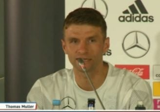 توماس مولر ؛ واکنش توماس مولر به تخریب تیم ملی آلمان در جام جهانی ازسوی رسانه‌ها