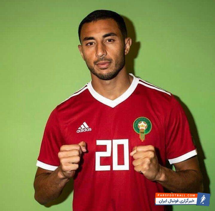 مراکش ؛ تصویری از عزیز بوهادوز زننده گل به خودی به تیم فوتبال مراکش
