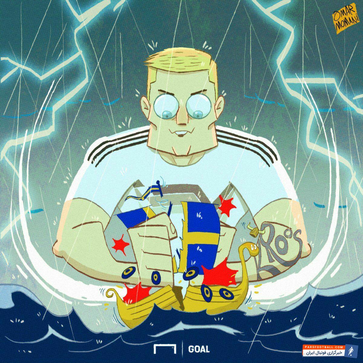 تونی کروس زننده گل پیروزی بخش آلمان به سوئد در جام جهانی