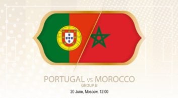بازی پرتغال و مراکش