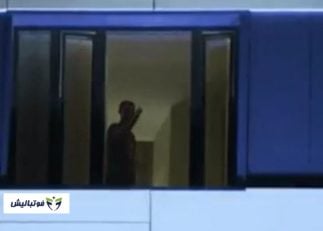 تیم ملی ؛ تجمع شبانه ایرانی ها مقابل هتل تیم ملی پرتغال پیش از دیدار دو تیم در جام جهانی