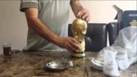 جام جهانی ؛ طراحی قلیان به شکل کاپ جام جهانی