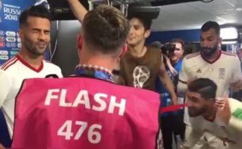 تیم ملی غرق در شادی ؛ شادی ایسلندی و شوخی ملی پوشان با مسعود شجاعی پس از برد برابر مراکش