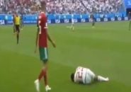 رامین رضاییان ؛ شوخی خنده دار با دایو رامین رضاییان در بازی ایران و مراکش