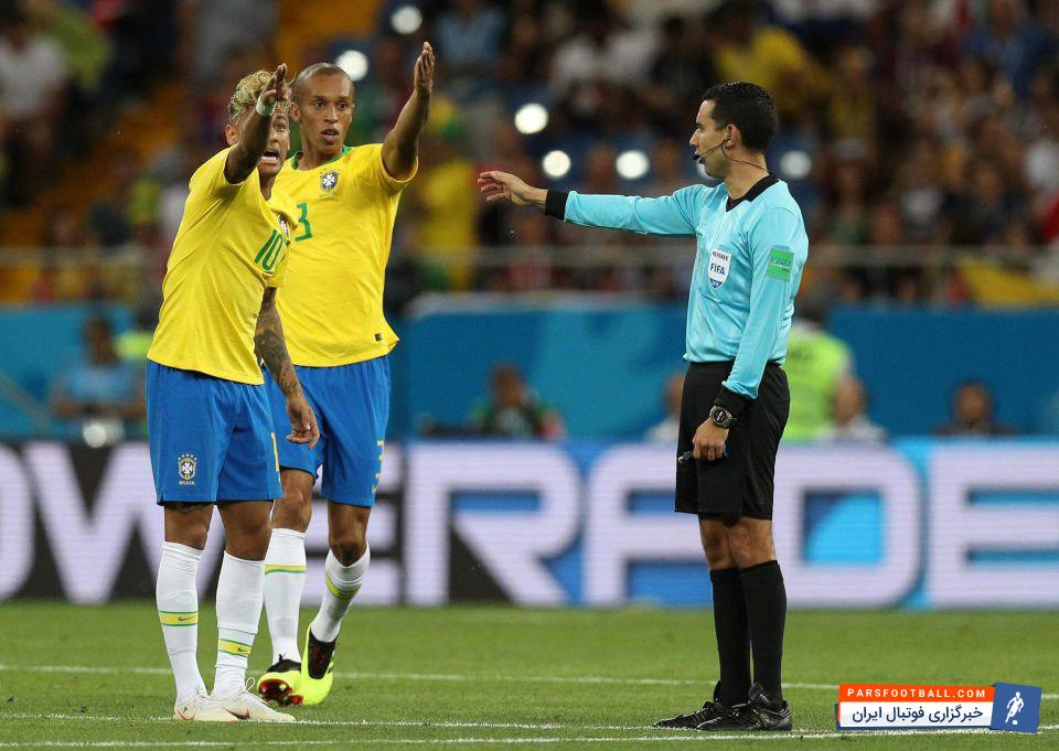 برزیل ؛ فیفا درخواست ارائه مکالمه بین داور وسط و کمک داور ویدیویی از سوی برزیل را رد کرد