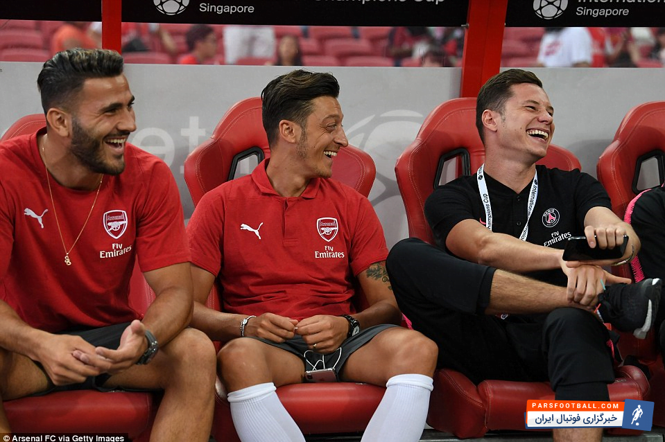 حضور دراکسلر روی نیمکت آرسنال