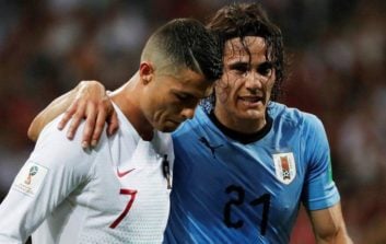 کاوانی در دیدار برابر تیم فوتبال پرتغال در جام جهانی 2018 روسیه دچار مصدومیت شد