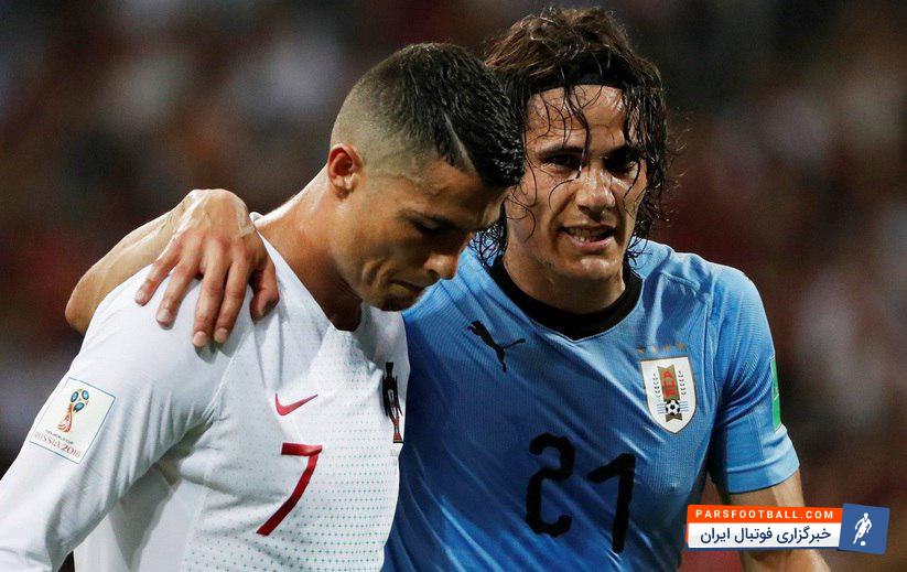 کاوانی در دیدار برابر تیم فوتبال پرتغال در جام جهانی 2018 روسیه دچار مصدومیت شد