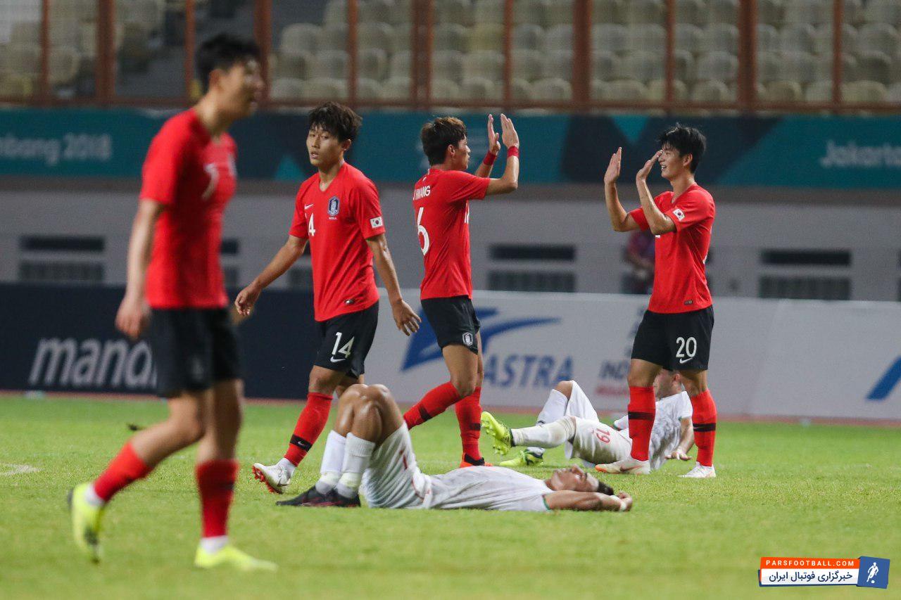درگیری بازیکنان امید ایران با ملی پوشان کره جنوبی