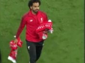 محمد صلاح ؛حضور محمد صلاح در جمع هواداران لیورپول پس از دیدار مقابل تورینو