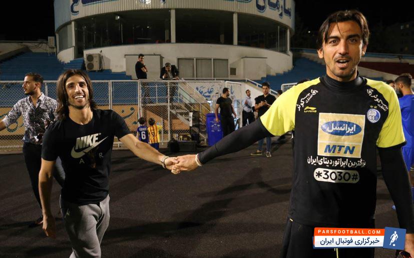 طارق همام هافبک استقلال از روز گذشته (دوشنبه) در میان استقبال بازیکنان در تمرین استقلال حاضر شد.