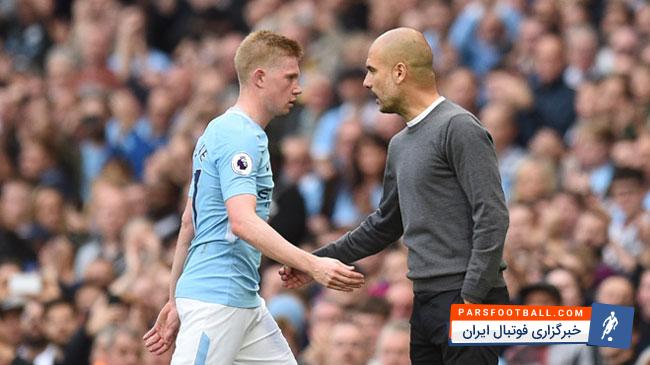 منچسترسیتی با وجود مصدومیت ده بروین با تایید گواردیولا به دنبال جذب بازیکن جدید نیست