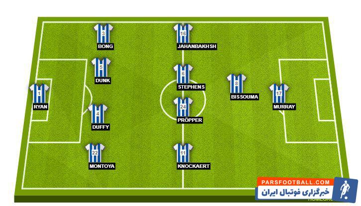 جهانبخش در نقل و انتقالات به برایتون پیوست بنا به ادعای رسانه ها احتمال این که جهانبخش امروز برای اولین بار در ترکیب اصلی به میدان برود، خیلی زیاد است.