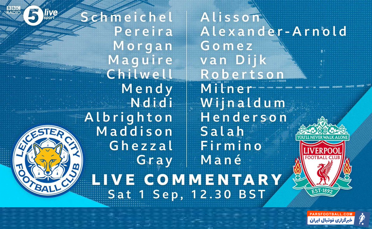 دو تیم لسترسیتی و لیورپول تا دقایقی دیگر، دیداری حساس را در ورزشگاه کینگ پاور برگزار خواهند کرد.