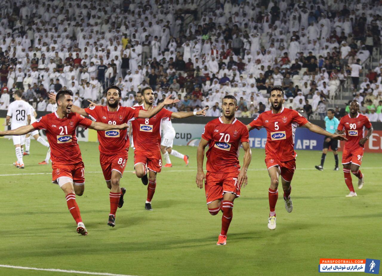 شادی فی البداهه پرسپولیس پس از گل علی علیپور مهاجم موفق پرسپولیس تهران در مقابل چشمان هواداران السد، بسیار جالب و البته هماهنگ است.