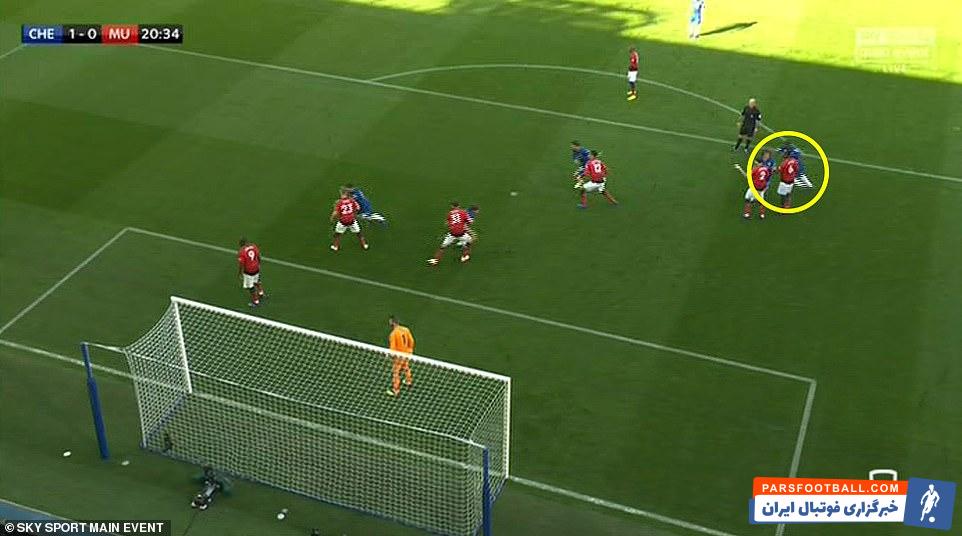 منچستریونایتد ؛ اشتباه پوگبا در دیدار برابر چلسی باعث گل خوردن یونایتد شد