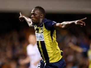 اولین و دومین گل اوسین بولت در فوتبال حرفه ای