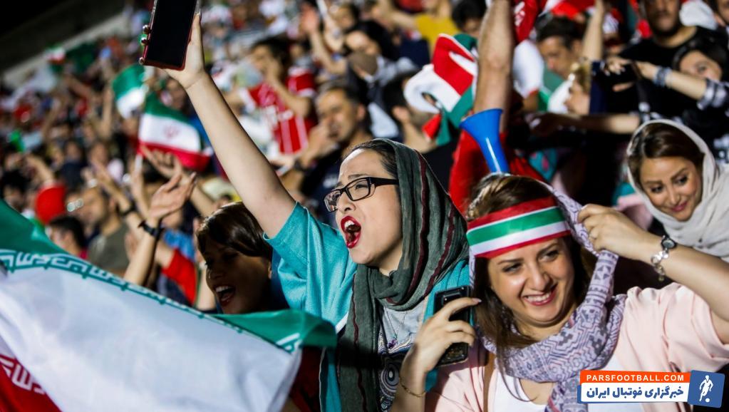 مارکا - حضور زنان ایرانی در ورزشگاه آزادی