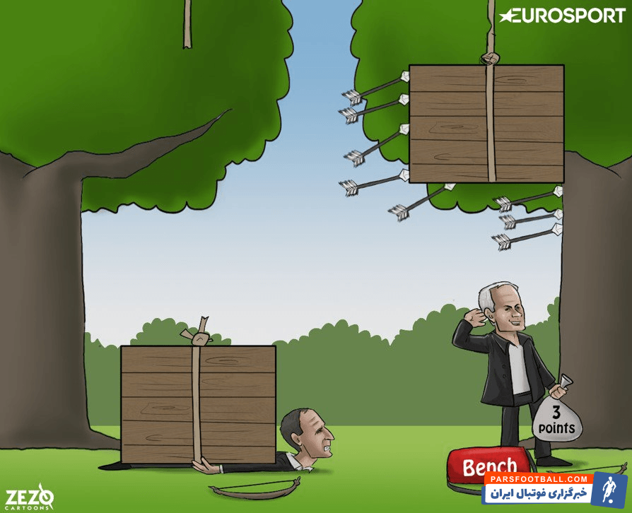 پیروزی منچستریونایتد برابر یوونتوس سوزه کاریکاتوریست ها