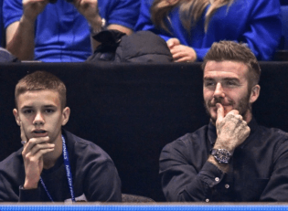 تنیس ؛ بکام نظاره گر دیدار فینال رقابت های تنیس بین جوکوویچ و زورف بود