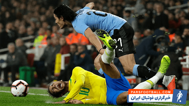 تصاویری از تکل خشن کاوانی بر روی نیمار