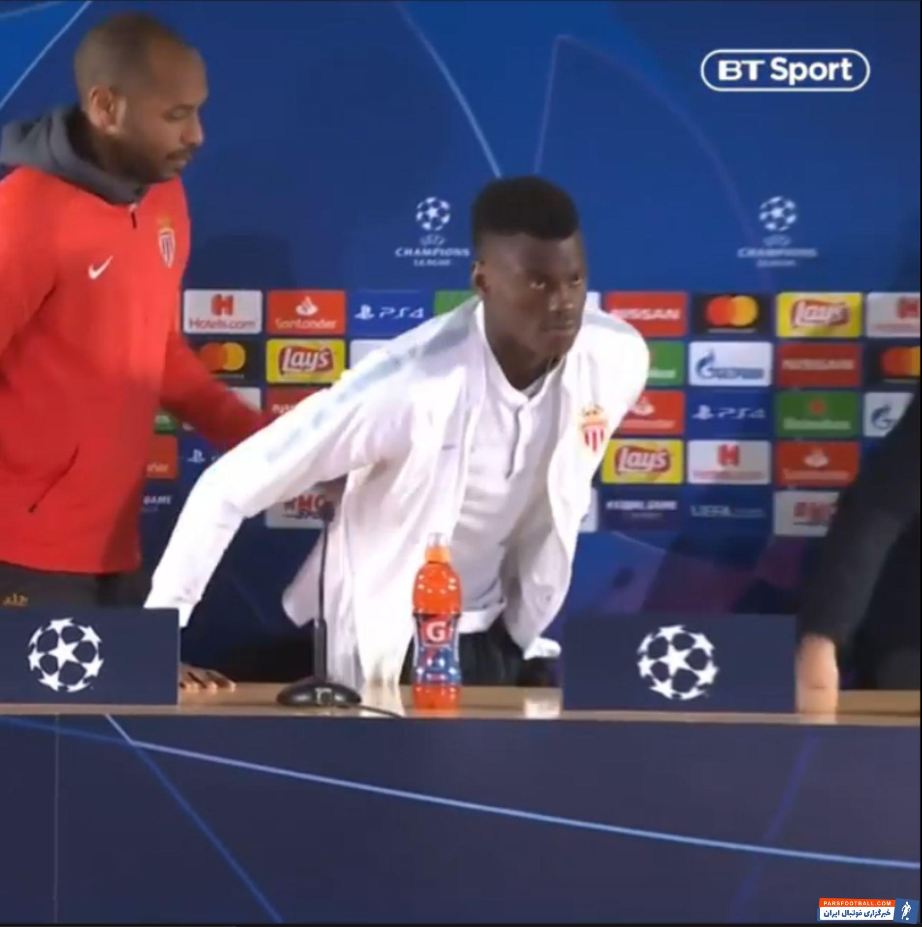 تذکر عجیب تیری آنری سرمربی موناکو به شاگردش در نشست خبری