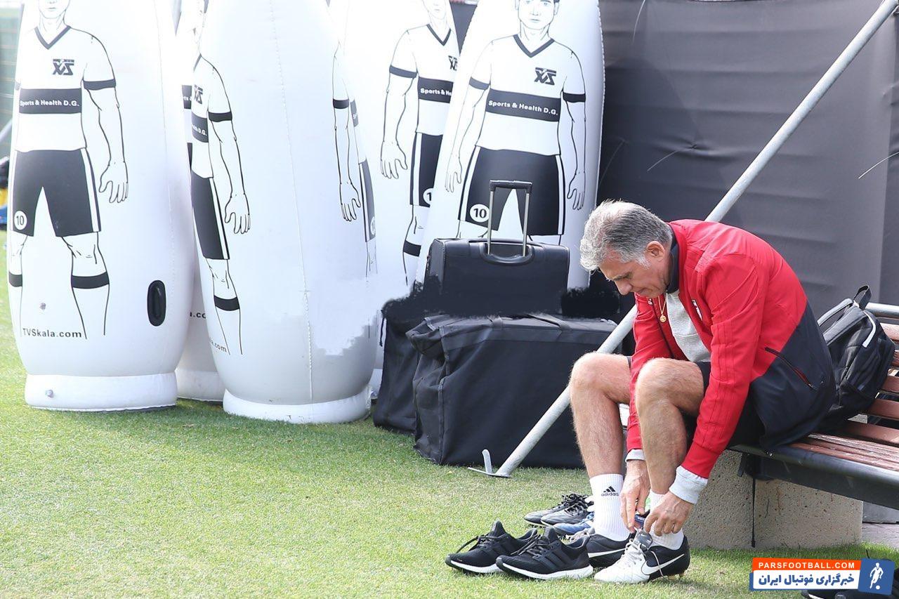 کارلوس کی روش این روزها سخت کار می کند دیگر عادت کرده ایم که هروقت به تورنمنت های مهم نزدیک می شویم، کارلوس کی روش را به آرام ترین شکل ممکن ببینیم.