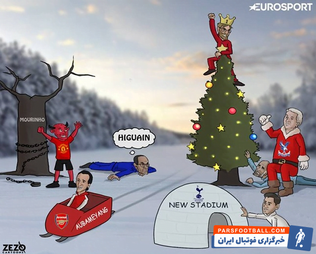 چلسی ؛ کاریکاتور از وضعیت لیگ برتر انگلیس در فصل 2018/2019