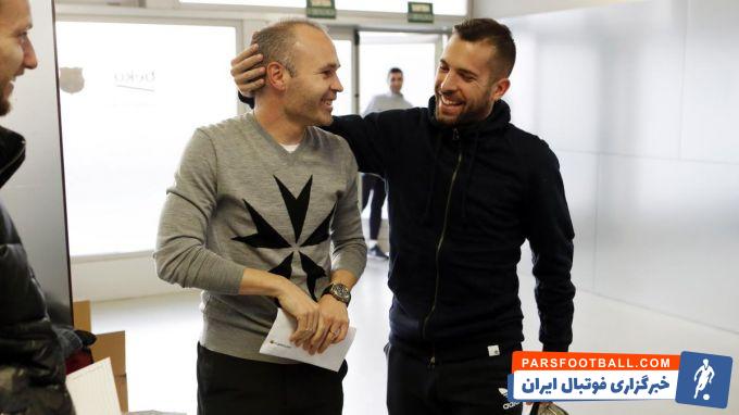 بازدید آندرس اینیستا از تمرینات بارسلونا