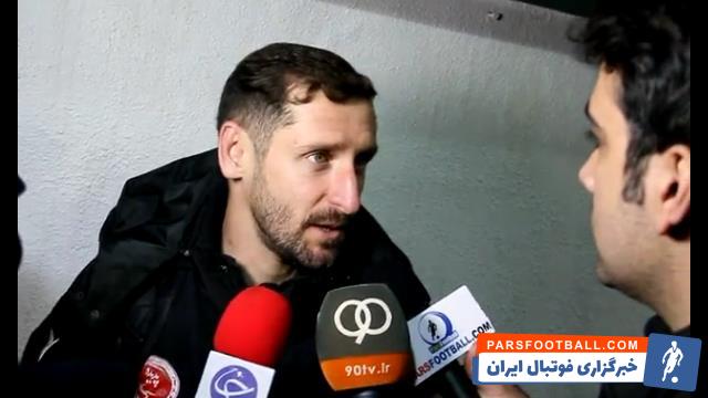 کلیپی از مصاحبه ی محمدرضا خلعتبری بازیکن تیم فوتبال پدیده مشهد پس از تساوی با استقلال