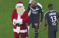 شروع نمادین بازی بوردو - آمیان از سوی بابا نوئل هفته نوزدهم و پایانی دور رفت