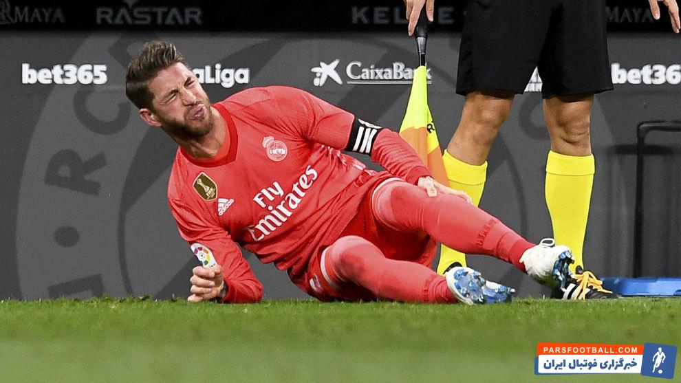 تصاویری از لحظه مصدومیت سرخیو راموس در دیدار برابر اسپانیول