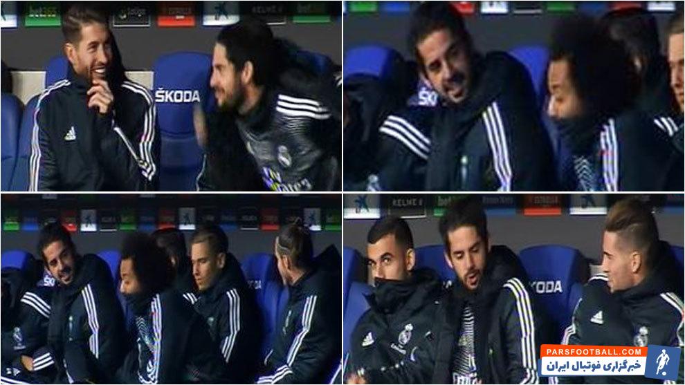 ایسکو در دیدار با اسپانیول نیز از روی نیمکت بازی رئال را دنبال کرد ایسکو در زمان نیمکت نشینی، راجع به این موضوع با لوکا زیدان شوخی کرد.