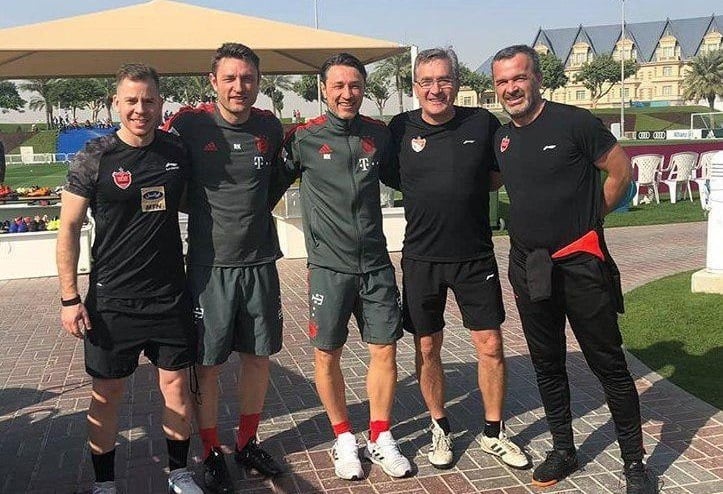 برانکو در قطر با نیکو کواچ سرمربی کروات بایرن مونیخ دیدار کرد برانکو ایوانکویچ بعد از مواجهه با هموطن خود نیکو کواچ، برای دقایقی با او احوالپرسی کرد.