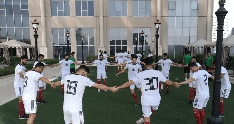بازیکنان تیم ملی فوتبال ایران صبح امروز در هتل محل اقامت خود استراحت کردند تیم ملی در سومین بازی خود در جام ملت‌ها از ساعت به مصاف عراق می رود.