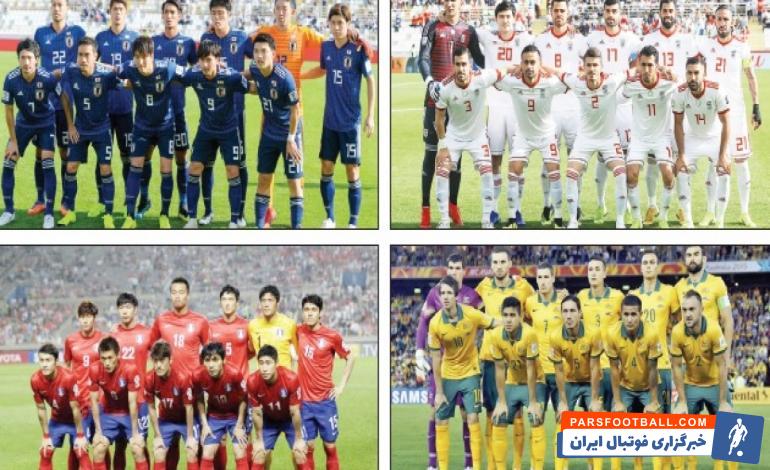 مروری بر مسیر چهار تیم مدعی فتح جام ملت های آسیا 2019 تا یک چهارم نهایی