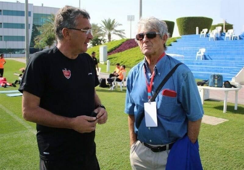 بورا میلوتینوویچ ، چهره نامدار فوتبال جهان تلاش شاگردان برانکو ایوانکوویچ را از نزدیک تماشا میکرد میلوتینوویچ یک مربی فوتبال اهل صربستان است.