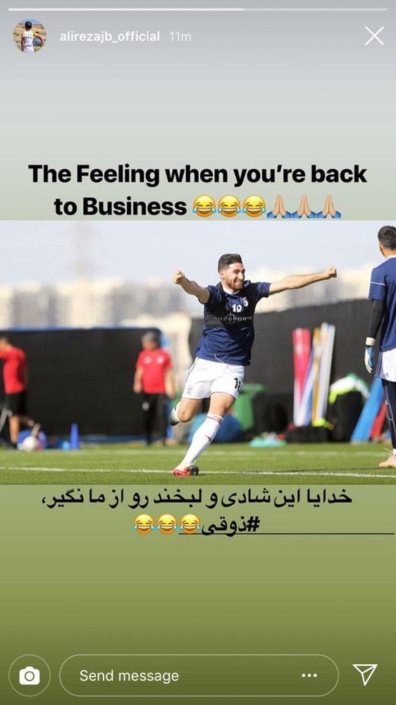 علیرضا جهانبخش با حال خوب به تمرینات گروهی تیمملی برگشته علیرضا جهانبخش ، دومین بازیکن گران قیمت جام ملت های آسیا ۲۰۱۹ است.