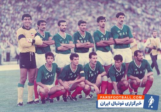 تصویری از تیم ملی در دیدار برابر چین مقدامتی جام جهانی 1990