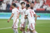 ایران ؛ تصویری از تیم ملی در دیدار برابر چین مقدامتی جام جهانی 1990